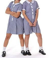 Fintona girls in t-bars and summer uniform